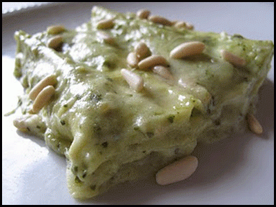 Lasagne al Pistacchio di Bronte